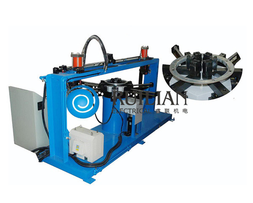 প্রসেসিং OD 100mm-600mm এয়ার ডাক্ট ফ্ল্যাঞ্জ পাঞ্চিং মেশিন 10KVA