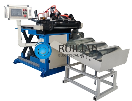 সার্কেল রেঞ্জ 100mm ডাক্ট রোলিং মেশিন এয়ার ডাক্ট স্বয়ংক্রিয় রাউন্ডিং মেশিন 2KVA