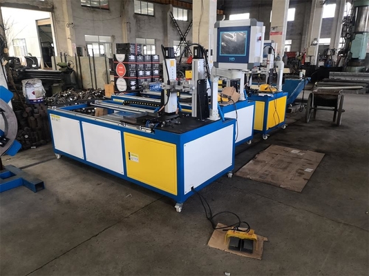 650 Rpm/মিনিট এয়ার ডাক্ট অ্যাঙ্গেল আয়রন ফ্ল্যাঞ্জ ওয়েল্ডিং মেশিন 20KVA